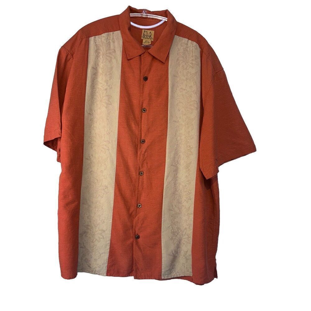 Jos A Bank Silk Button Down Size Xl